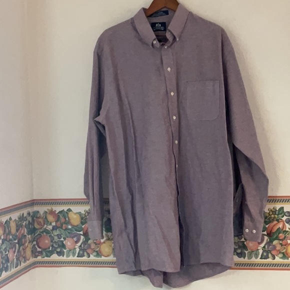 Stafford Wrinkle Free Button Down Shirt, Neck 18.5, Light Purple - Picture 1 of 6
